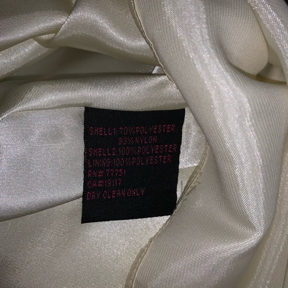 Betsey Johnson black burnout striped strapless cocktail dress retro size 2 - Picture 5 of 5